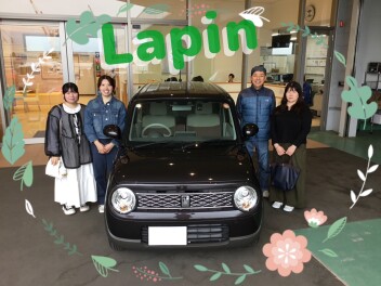 【おめでとうございます】メーターが可愛い♡ラパン納車式